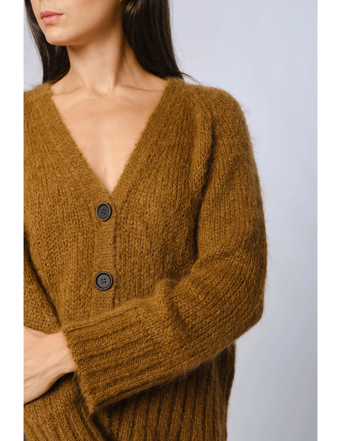 Cardigan cachemire - MADAME VENICE - FW24 - H08 - PERUVIAN ALPACA - CAMEL - XS