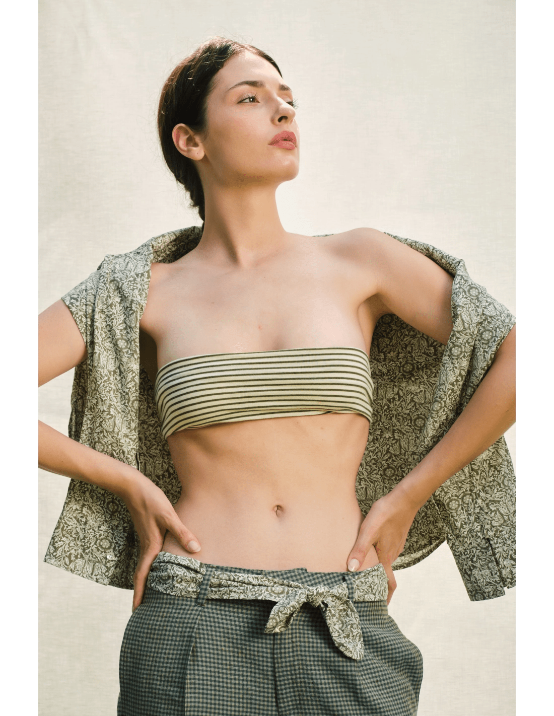 Costume 2 pezzi - MADAME VENICE - SS25 - DAFNE - JERSEY RIGATO - BLU - XS