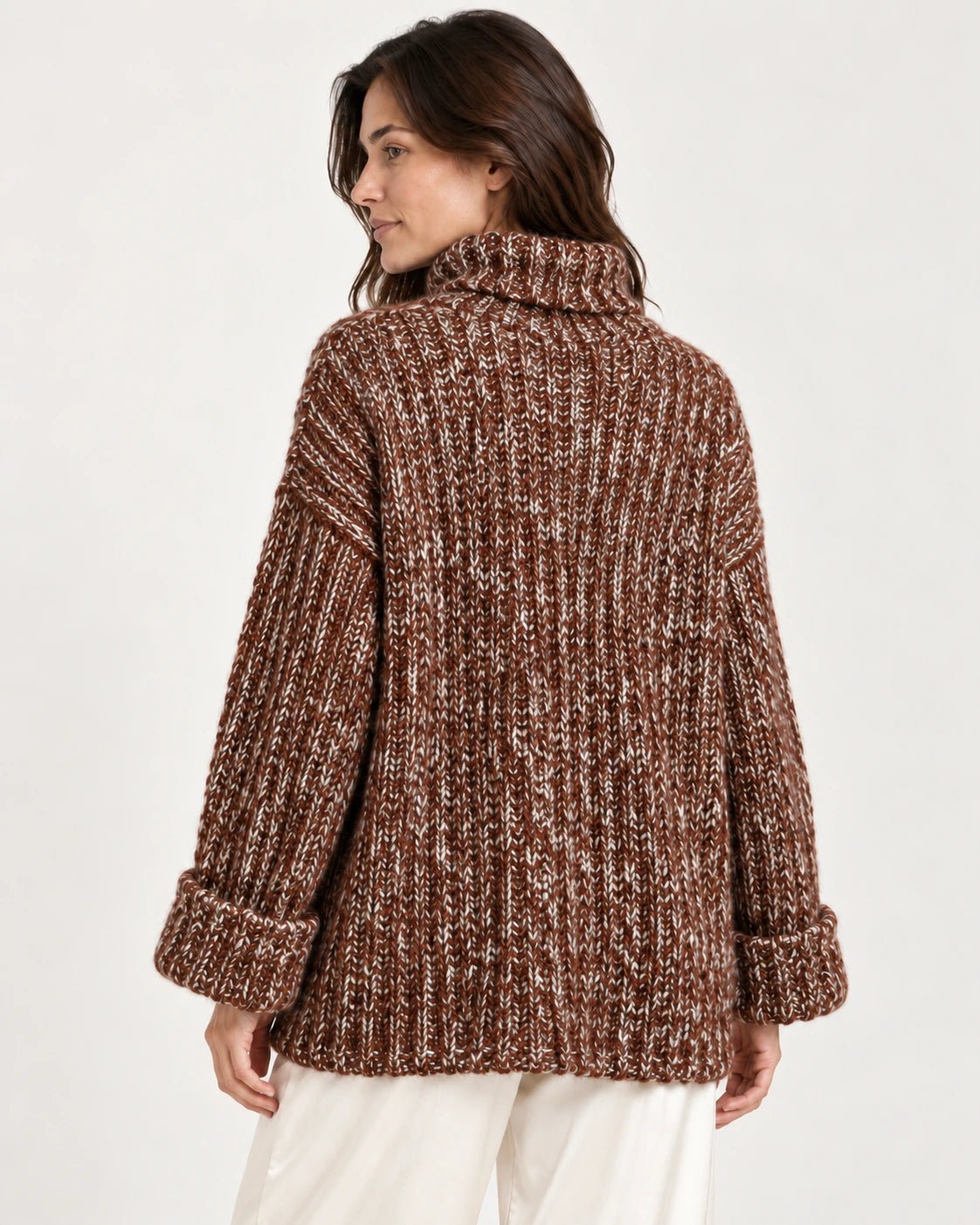Dolcevita over ruggine, vista posteriore - MADAME VENICE - FW25 - SVEVA - ADELAIDE #Colore_Rust