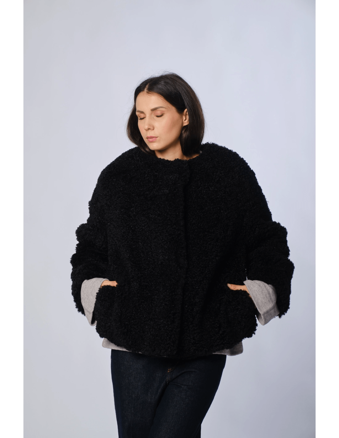 Giacca pelliccia - MADAME VENICE - FW24 - G11 - JAPAN FUR - BLACK - XS