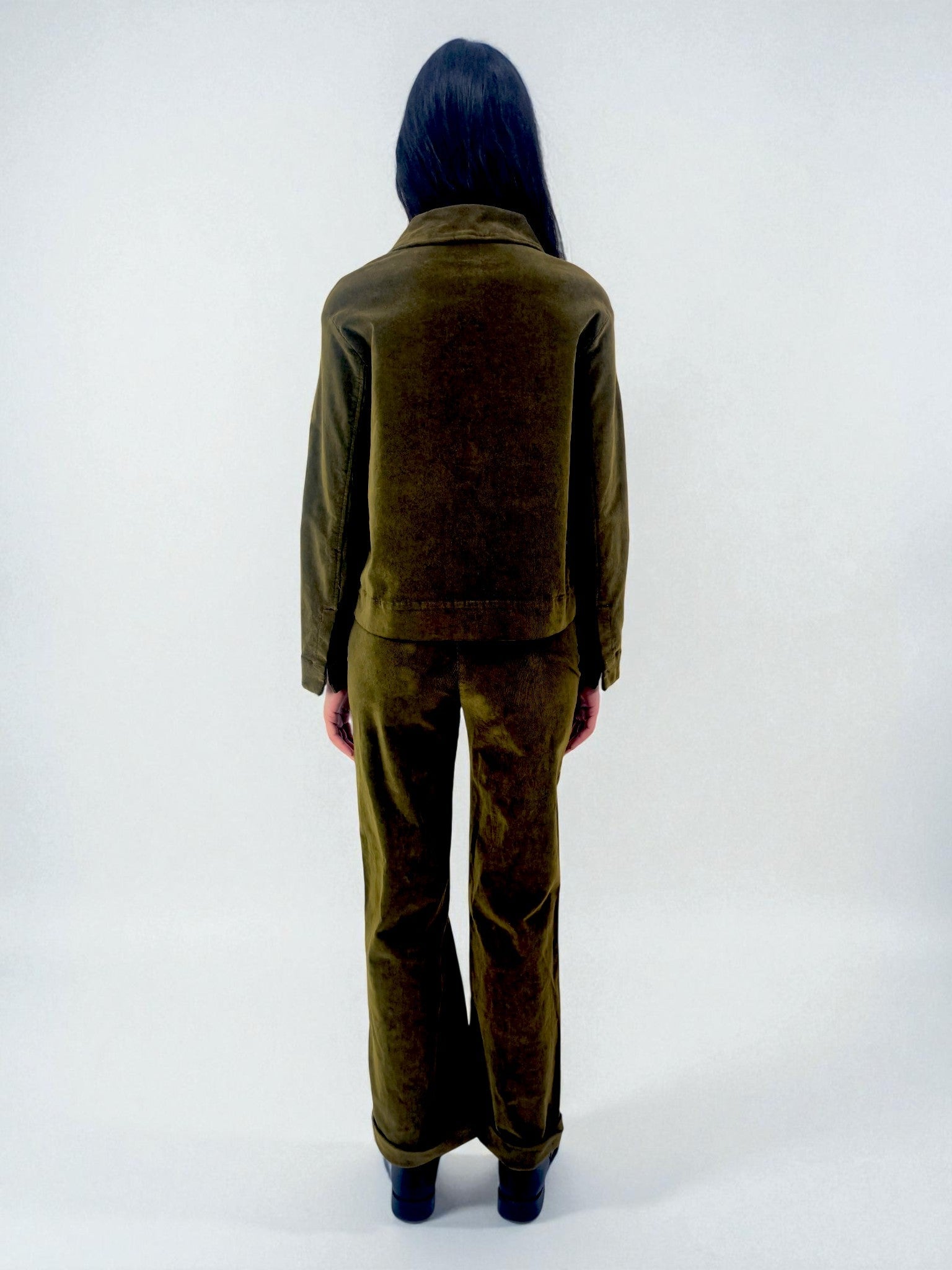 Giacchina sfoderata - MADAME VENICE - FW25 - GIANNA - VELVET 2000 - BLUE - XS