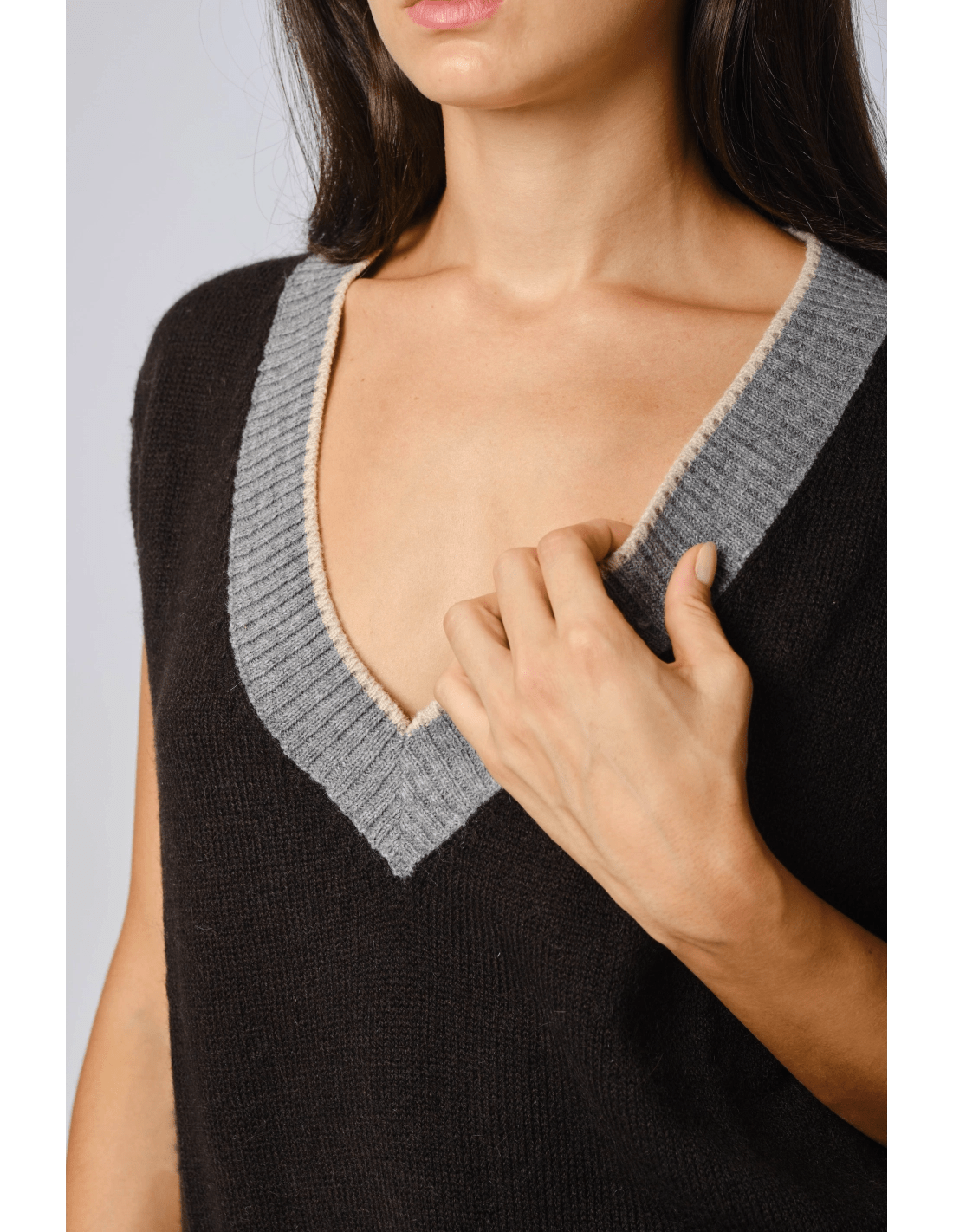 Gilet alpaca - MADAME VENICE - FW24 - H03 - ALPACA - BLACK - XS