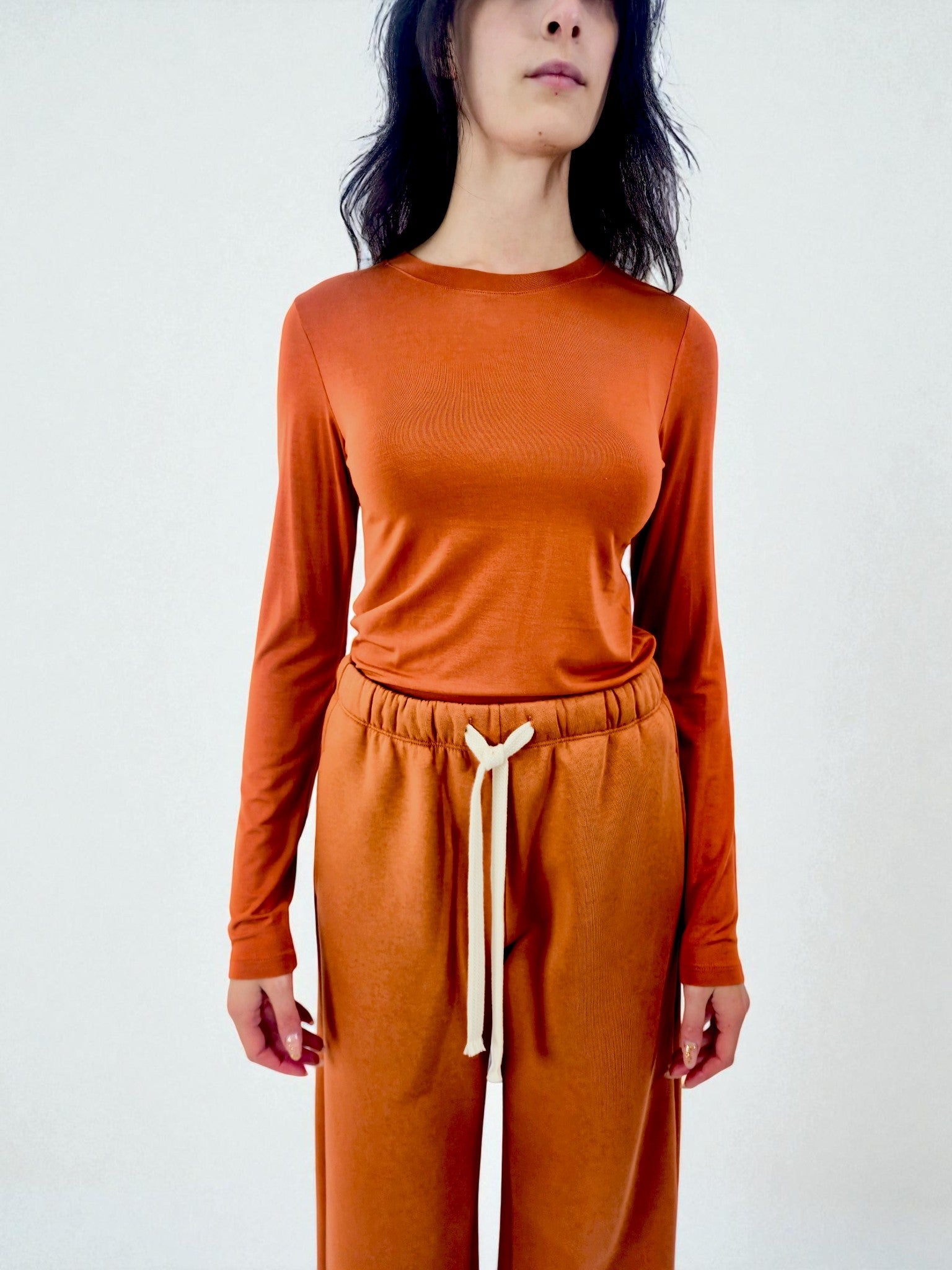 Girocollo slim - MADAME VENICE - FW25 - MARTINA - JERSEY - ANTHRACITE - XS