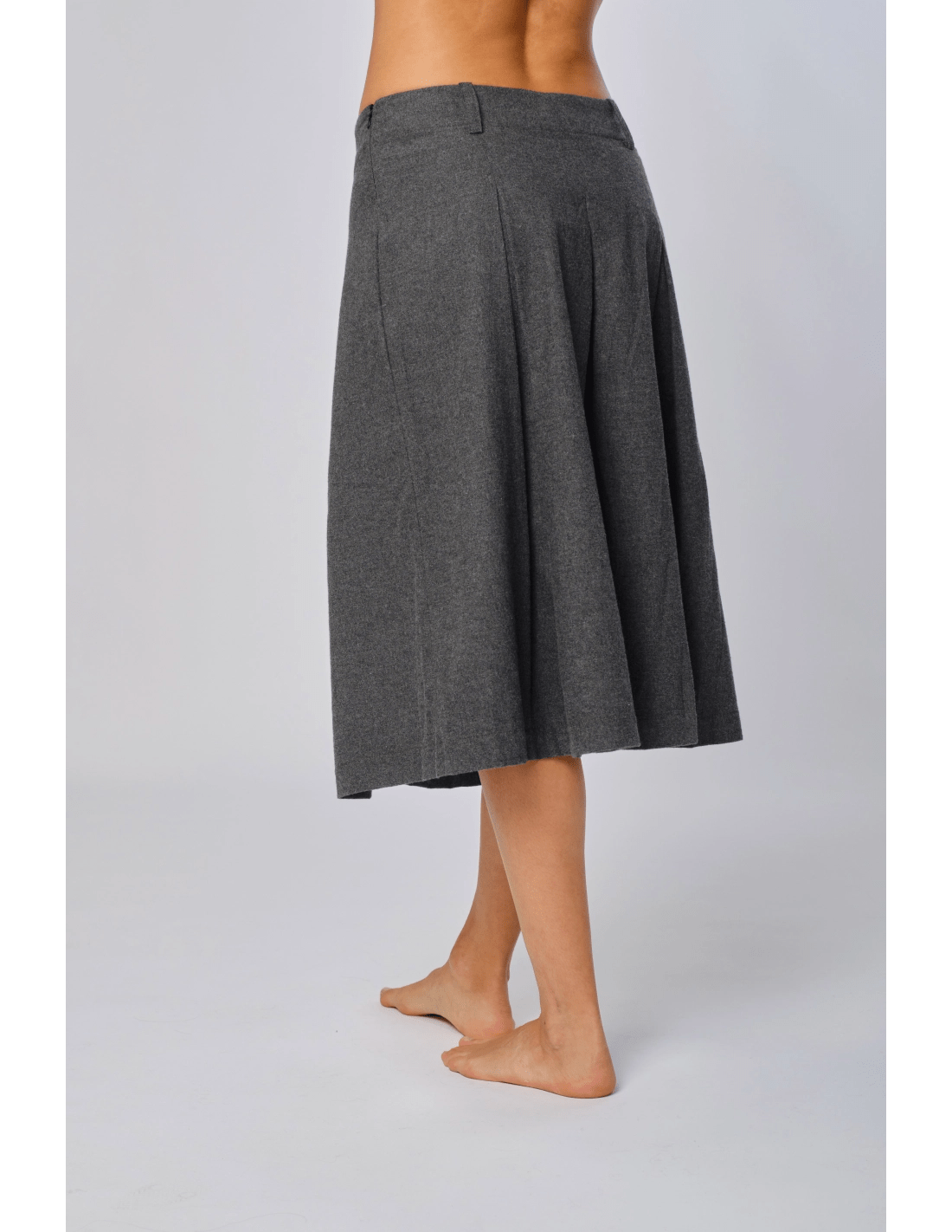 Gonna faldoni - MADAME VENICE - FW24 - N04 - WARM COTTON - GREY - XS