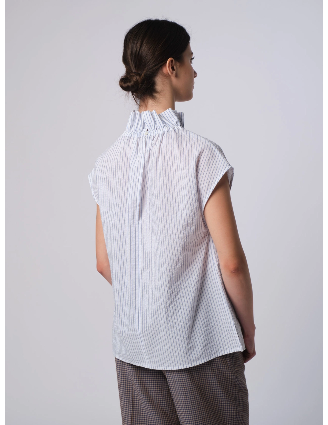Kimono collo arricciato