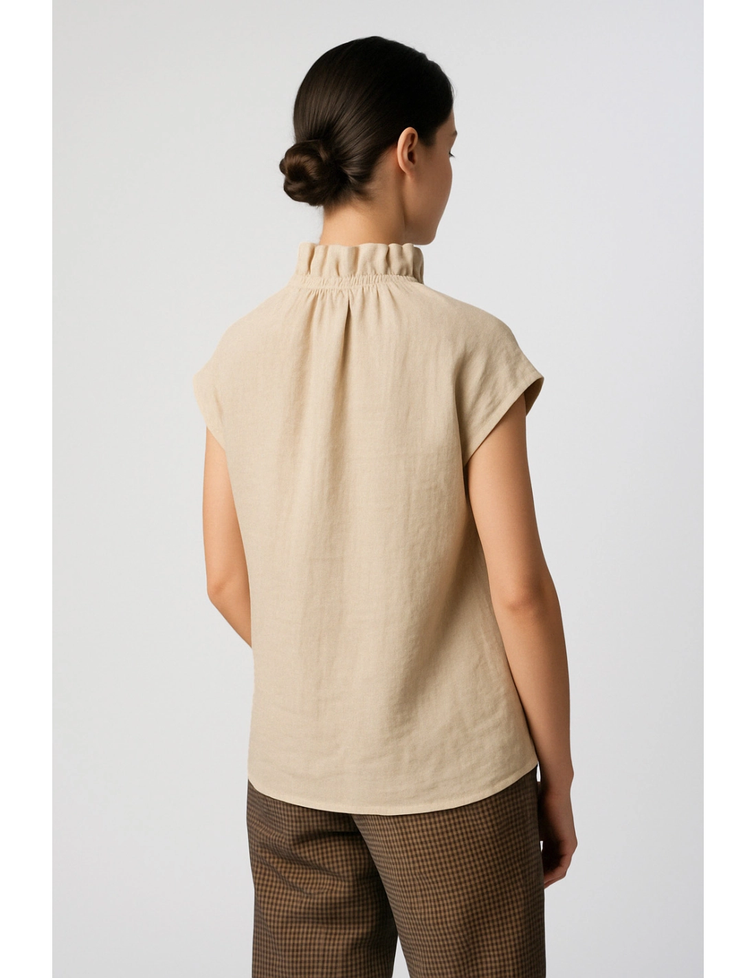 Kimono collo arricciato