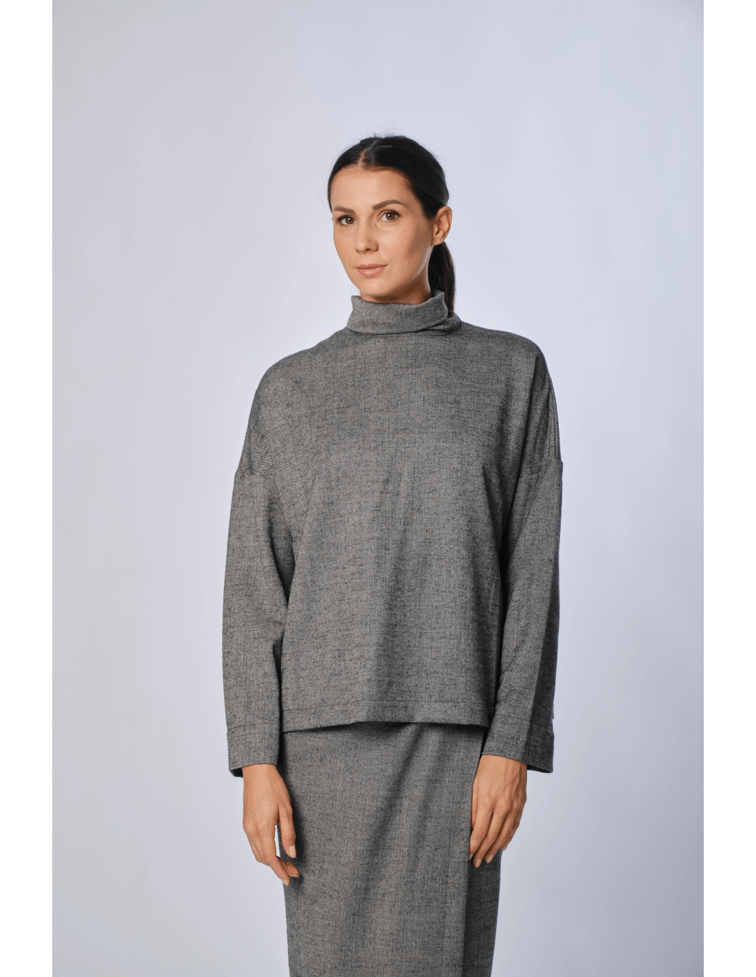 Maglia collo alto - MADAME VENICE - FW24 - M01 - PEPPER - GREY - XS