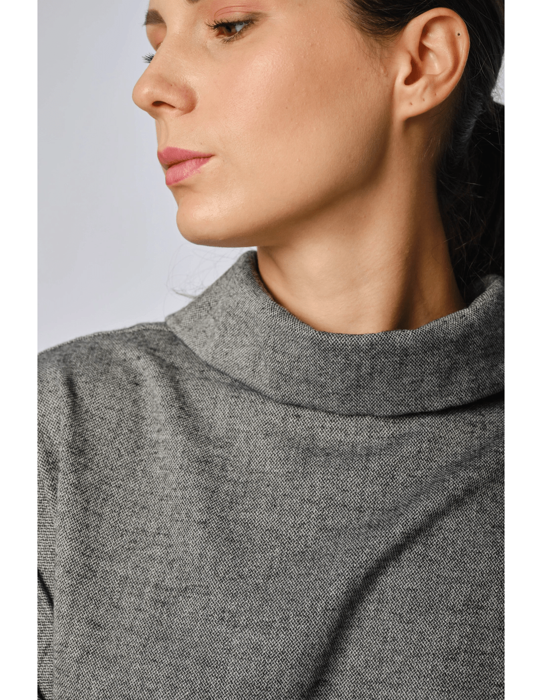 Maglia collo alto - MADAME VENICE - FW24 - M01 - PEPPER - GREY - XS