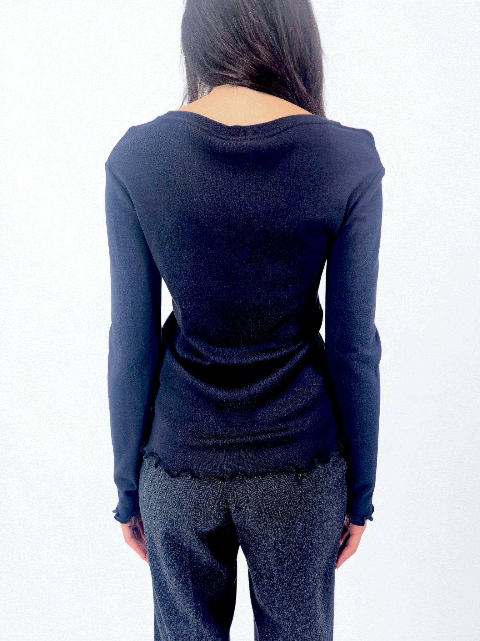 Maglia girocollo - MADAME VENICE - FW25 - MAURA - COSTINA - BLACK - XS