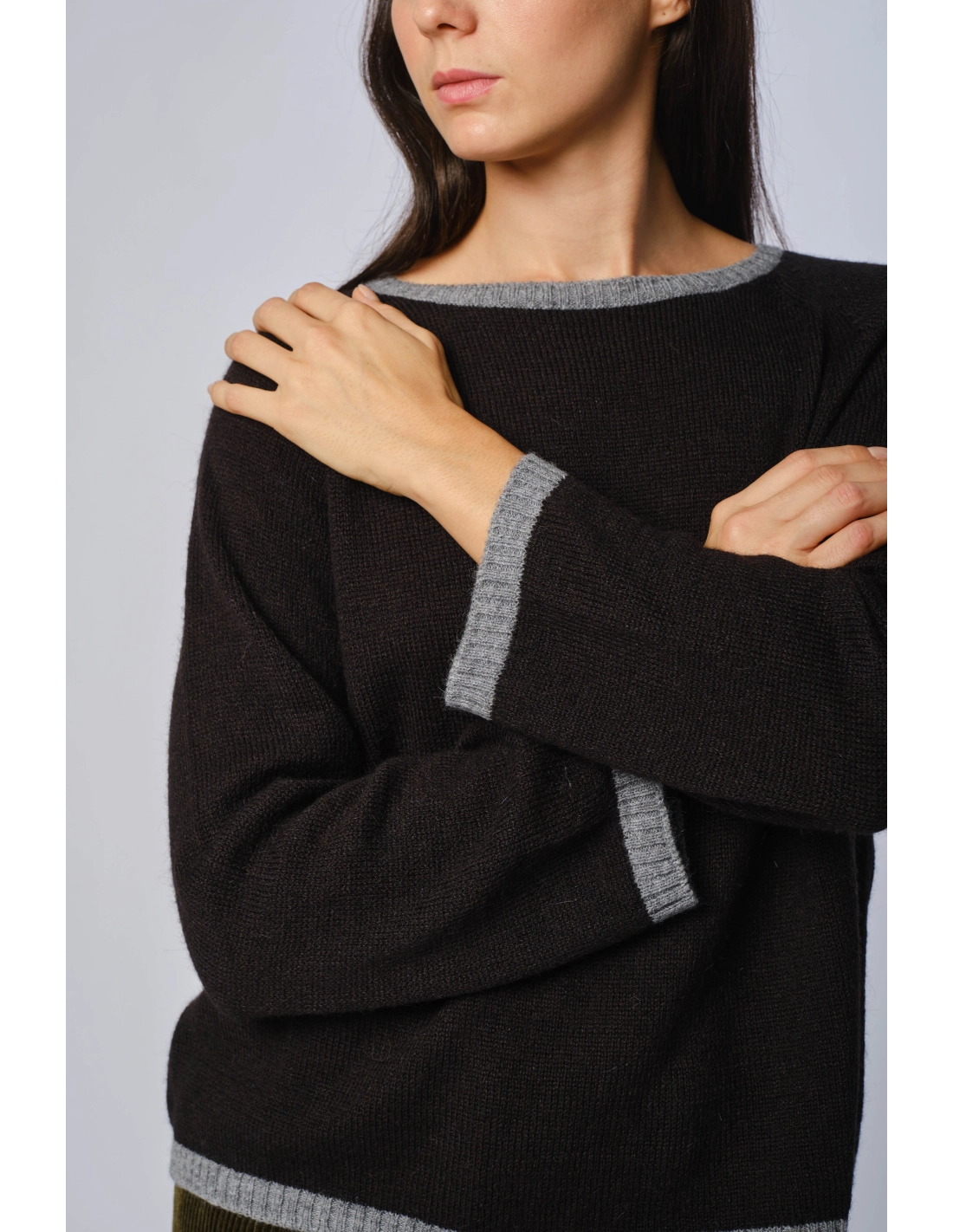 Maglia girocollo alpaca