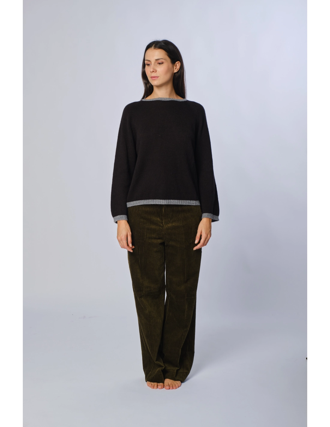Maglia girocollo alpaca