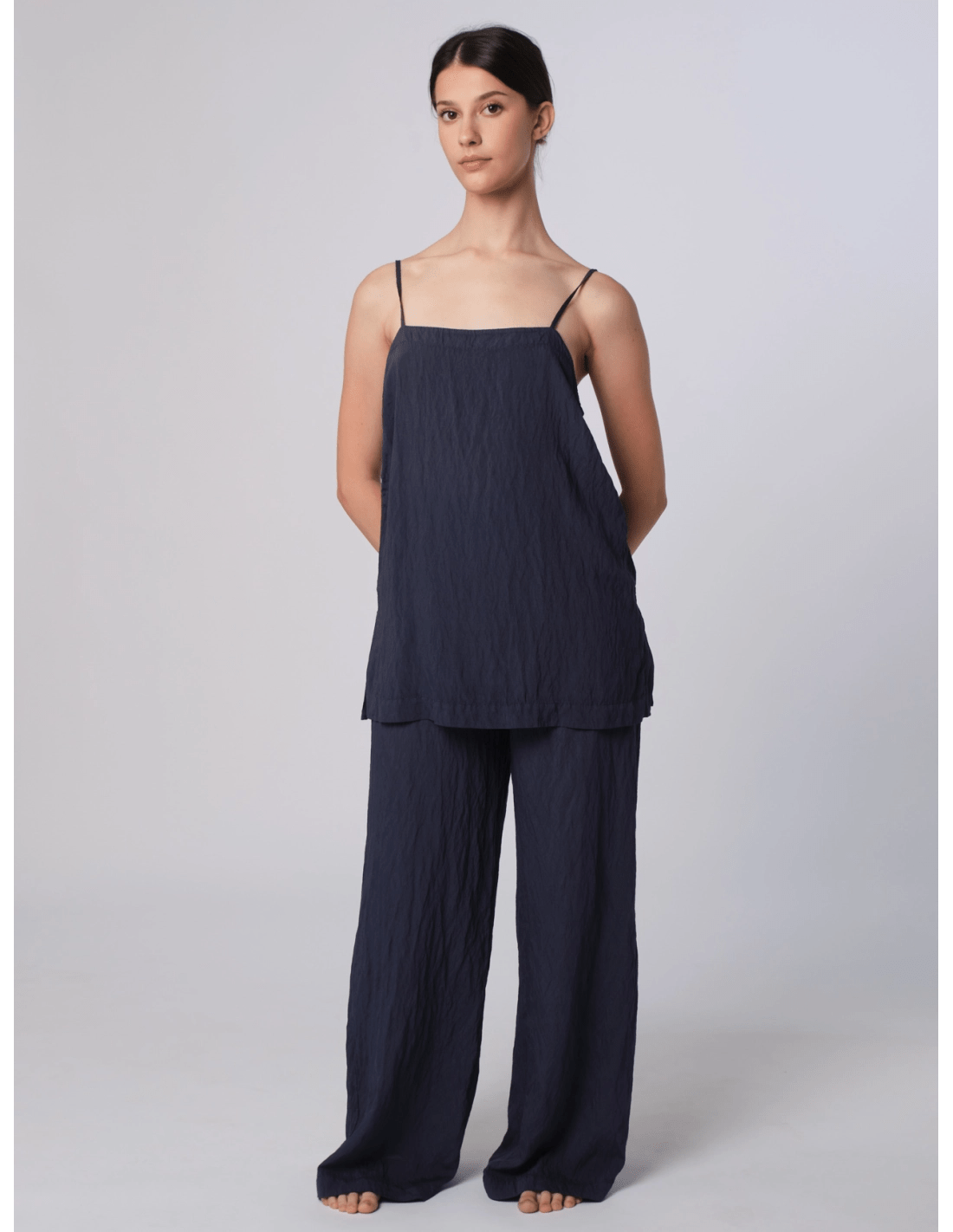 Pantalaccio - MADAME VENICE - SS25 - PAULINA - VISCOSA UNITO - BLU - XS