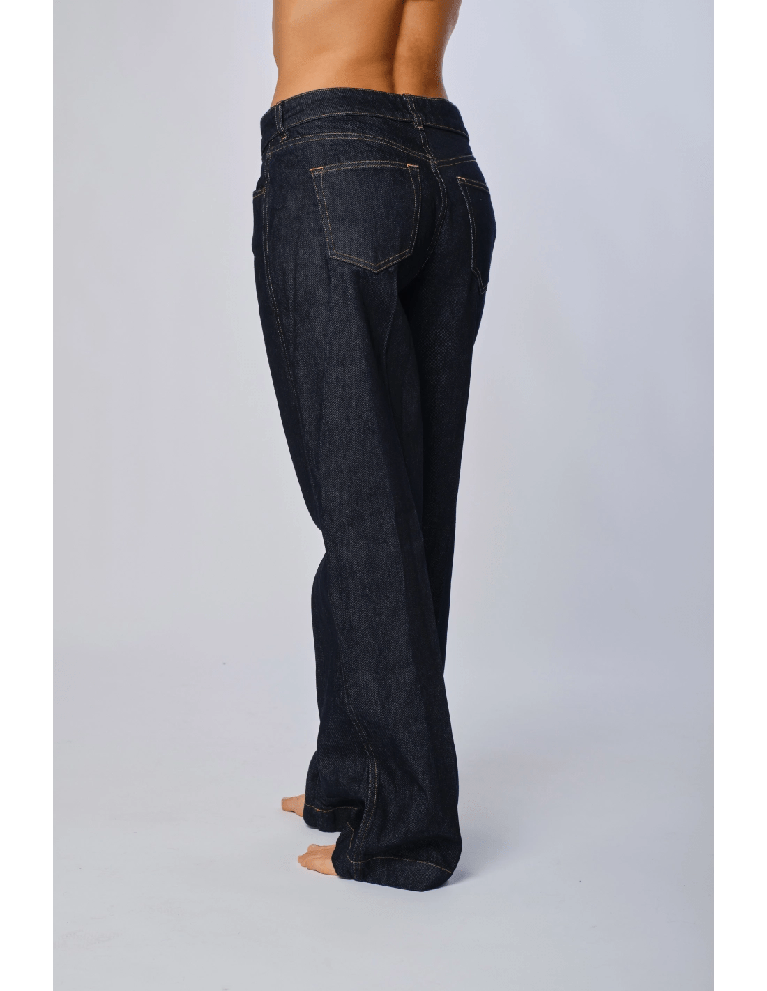 Pantalone 5t palazzo denim - MADAME VENICE - FW24 - P14 - DENIM - RINSE - XS