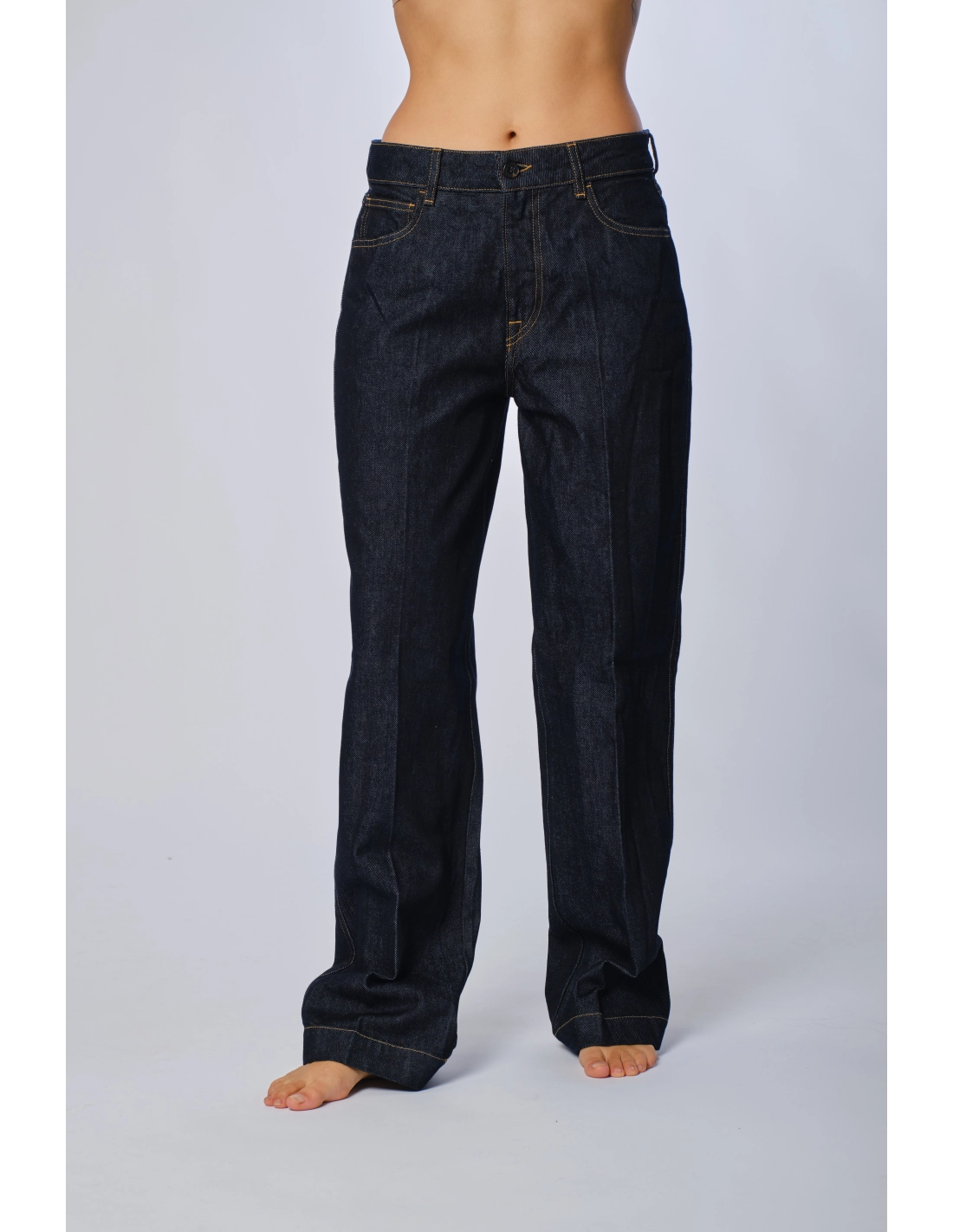 Pantalone 5t palazzo denim