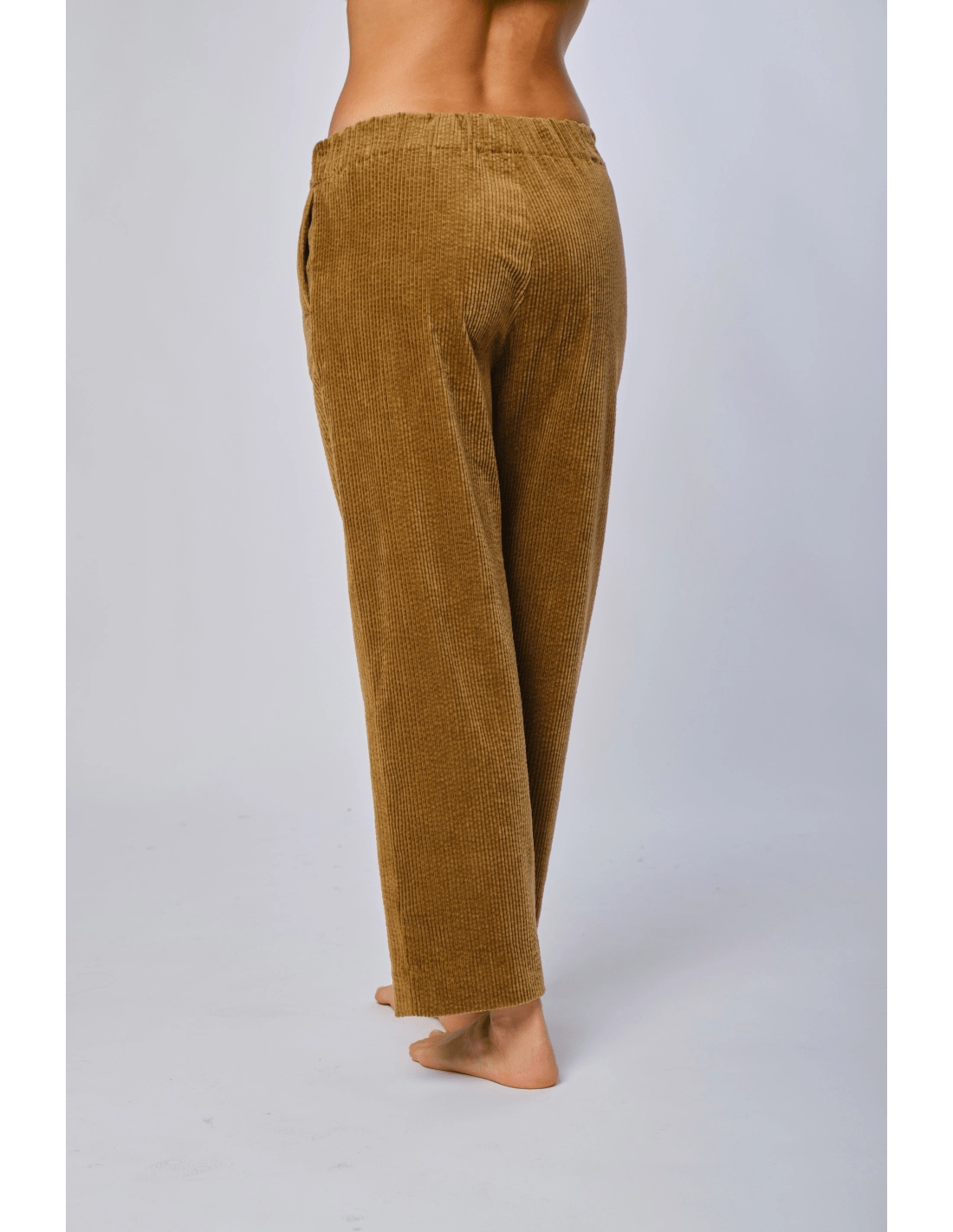Pantalone caviglia velluto - MADAME VENICE - FW24 - P04 - VELVET SWEET - CAMEL - XS