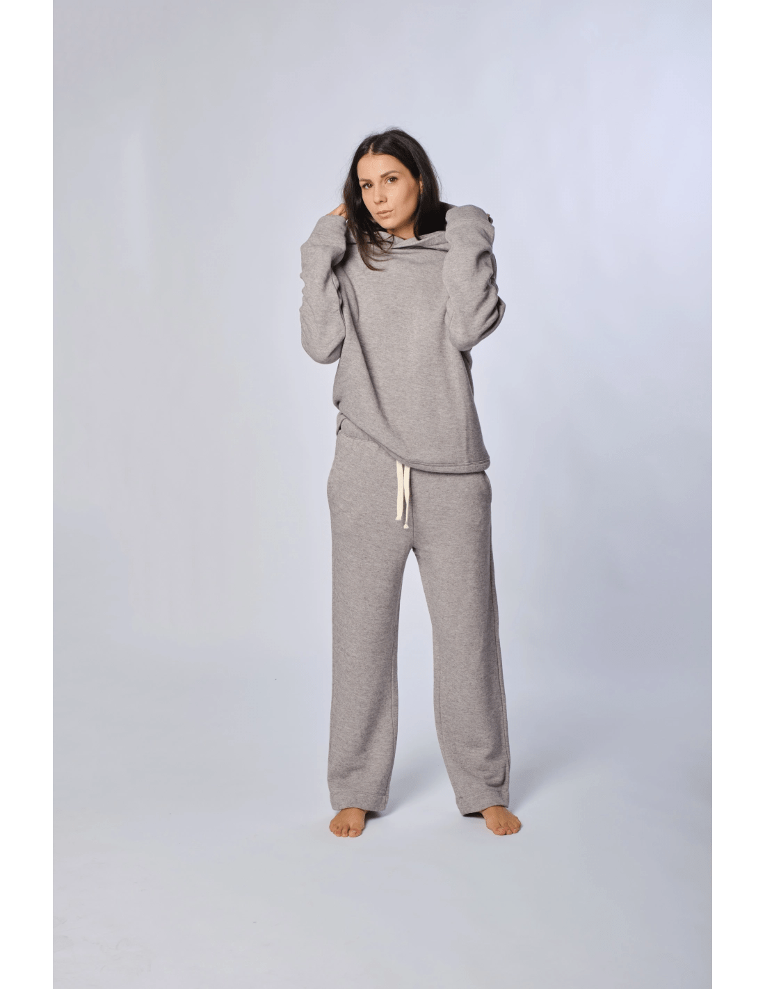 Pantalone dritto japan - MADAME VENICE - FW24 - P08 - JAPAN SOFT WOOL - GREY MELANGE - XS