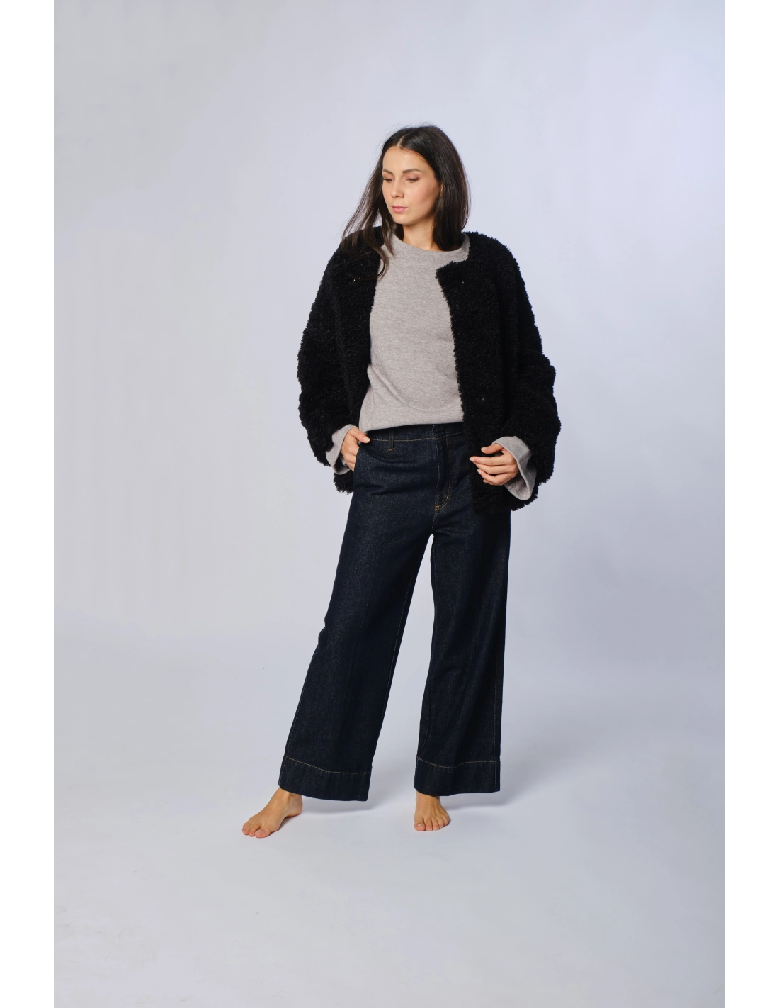 Pantalone fisso denim