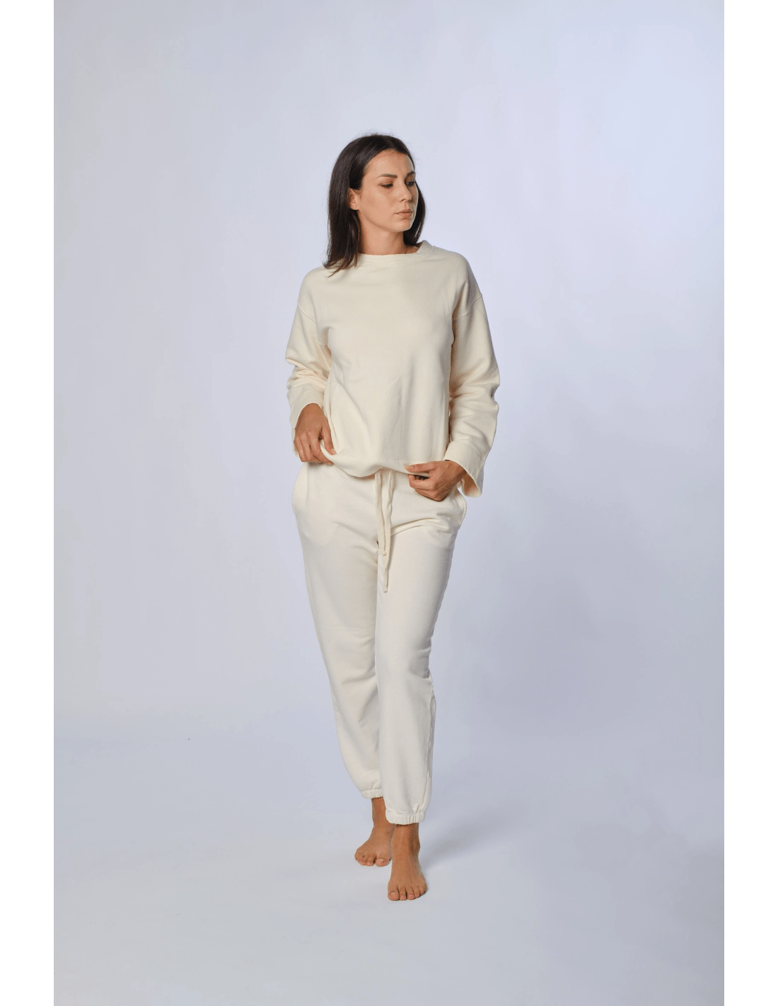 Pantalone jogger fondo elastico - MADAME VENICE - FW24 - P07 - FELIX - NATURAL - XS