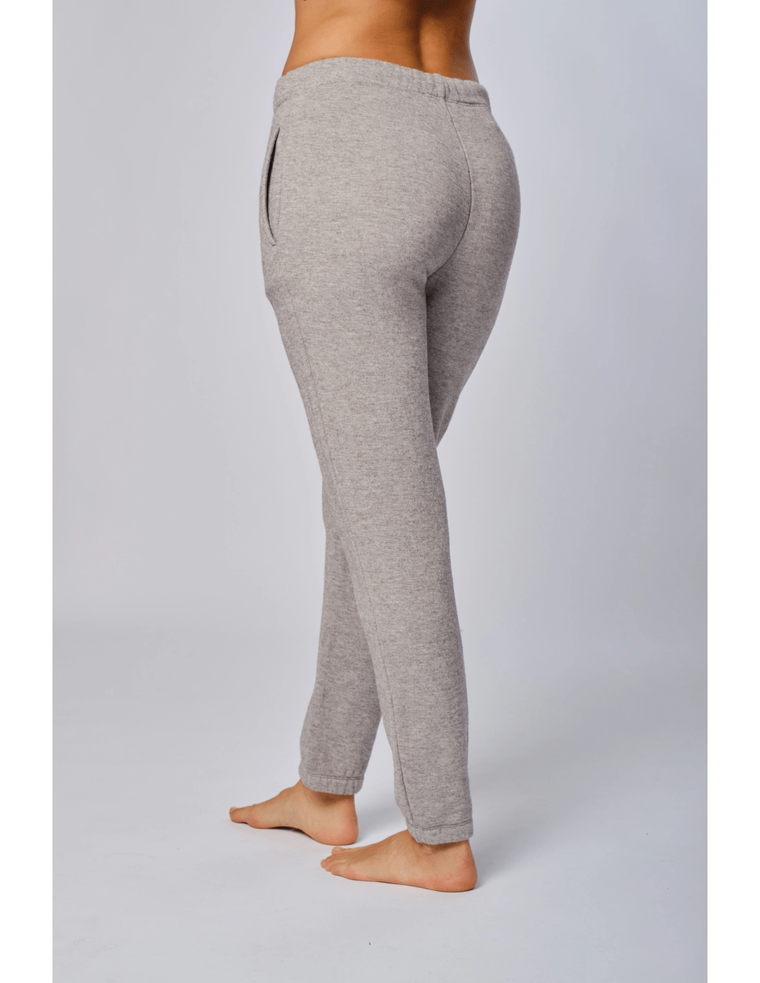 Pantalone jogger japan fondo elastico - MADAME VENICE - FW24 - P07 - JAPAN SOFT WOOL - GREY MELANGE - XS