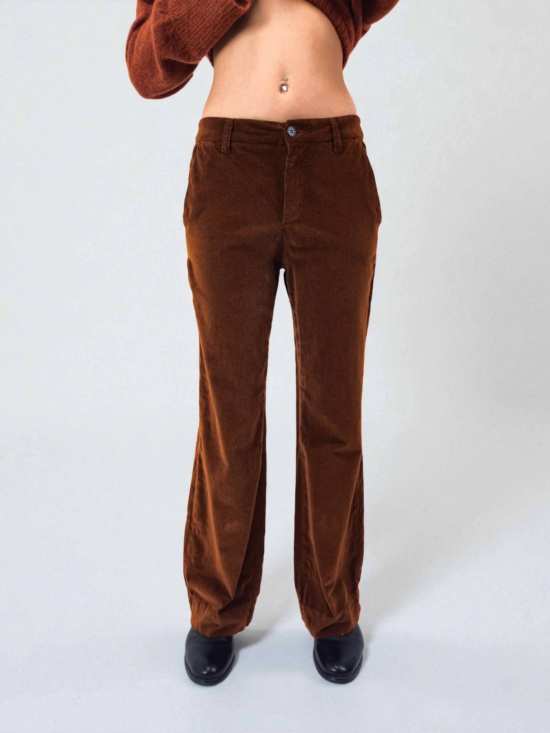 Pantalone palazzo - MADAME VENICE - FW25 - PIA - VELVET 2000 - BLUE - XS