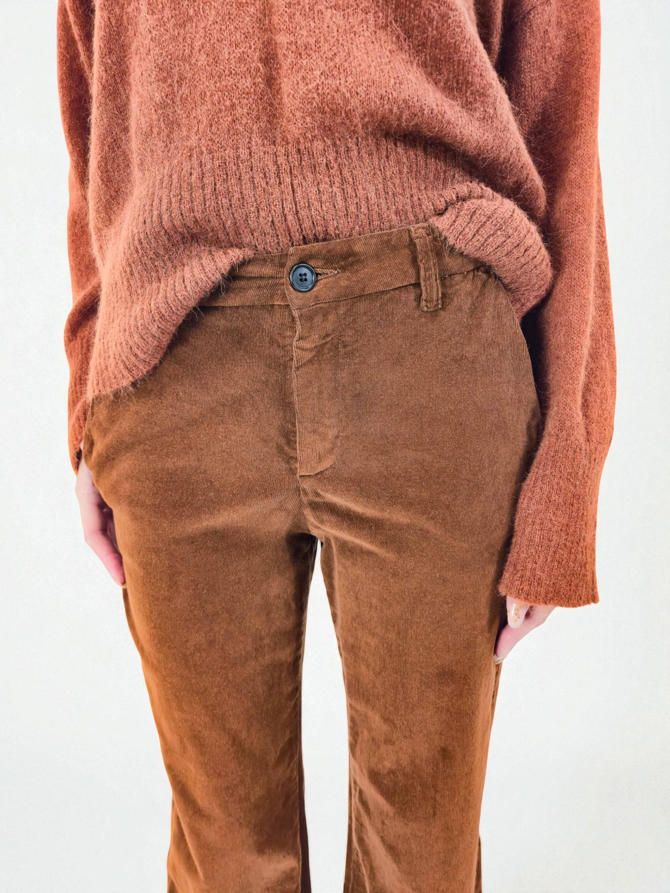 Pantalone palazzo - MADAME VENICE - FW25 - PIA - VELVET 2000 - BLUE - XS