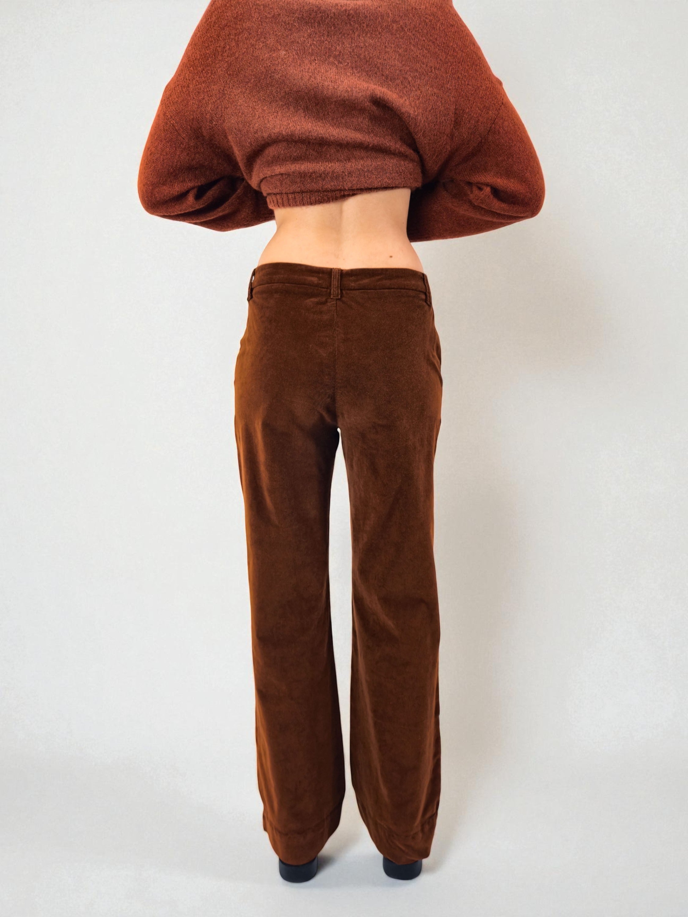 Pantalone palazzo - MADAME VENICE - FW25 - PIA - VELVET 2000 - BLUE - XS