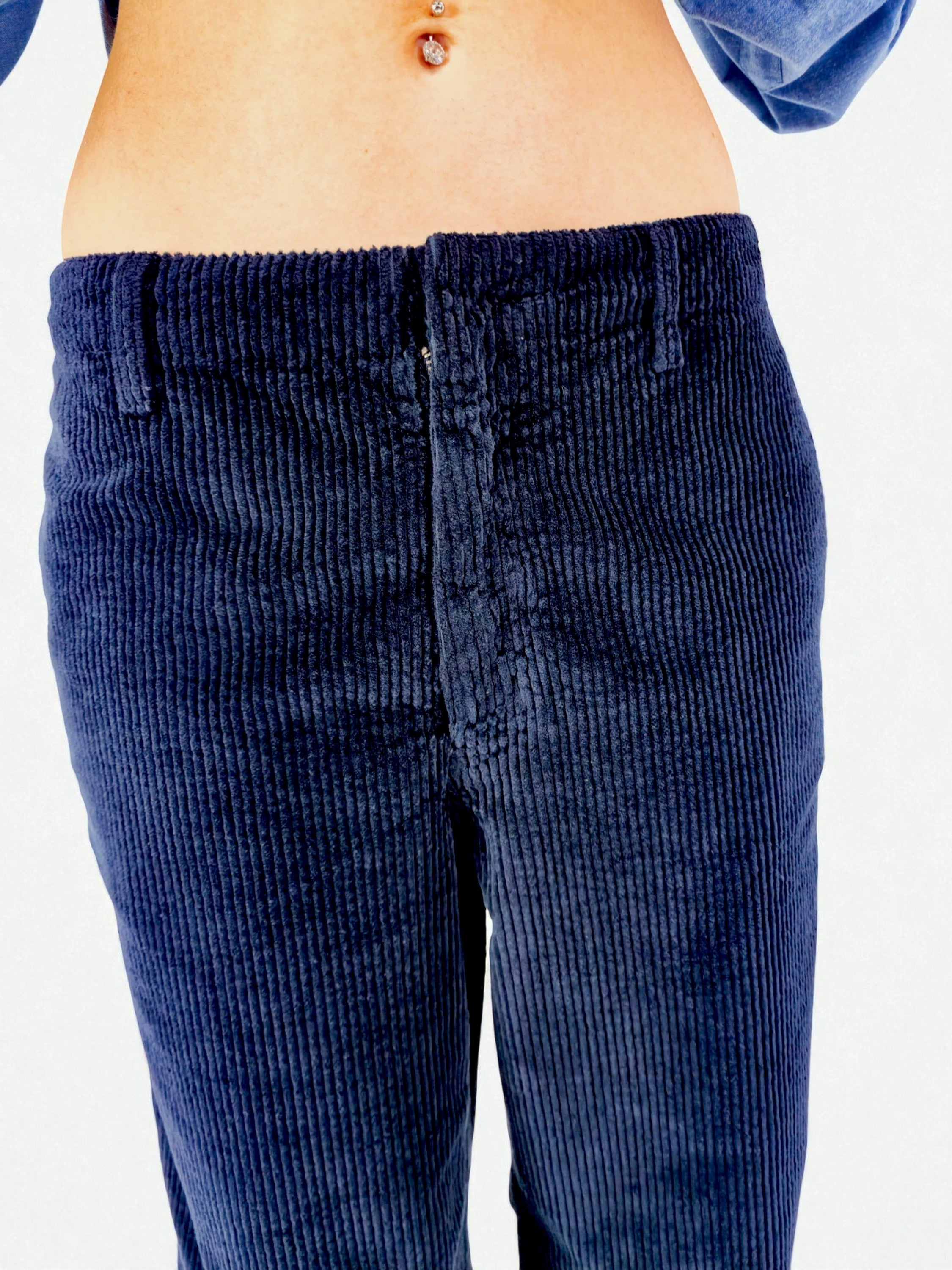 Pantalone palazzo - MADAME VENICE - FW25 - PRISCILLA - VELVET SWEET - BLUE - XS