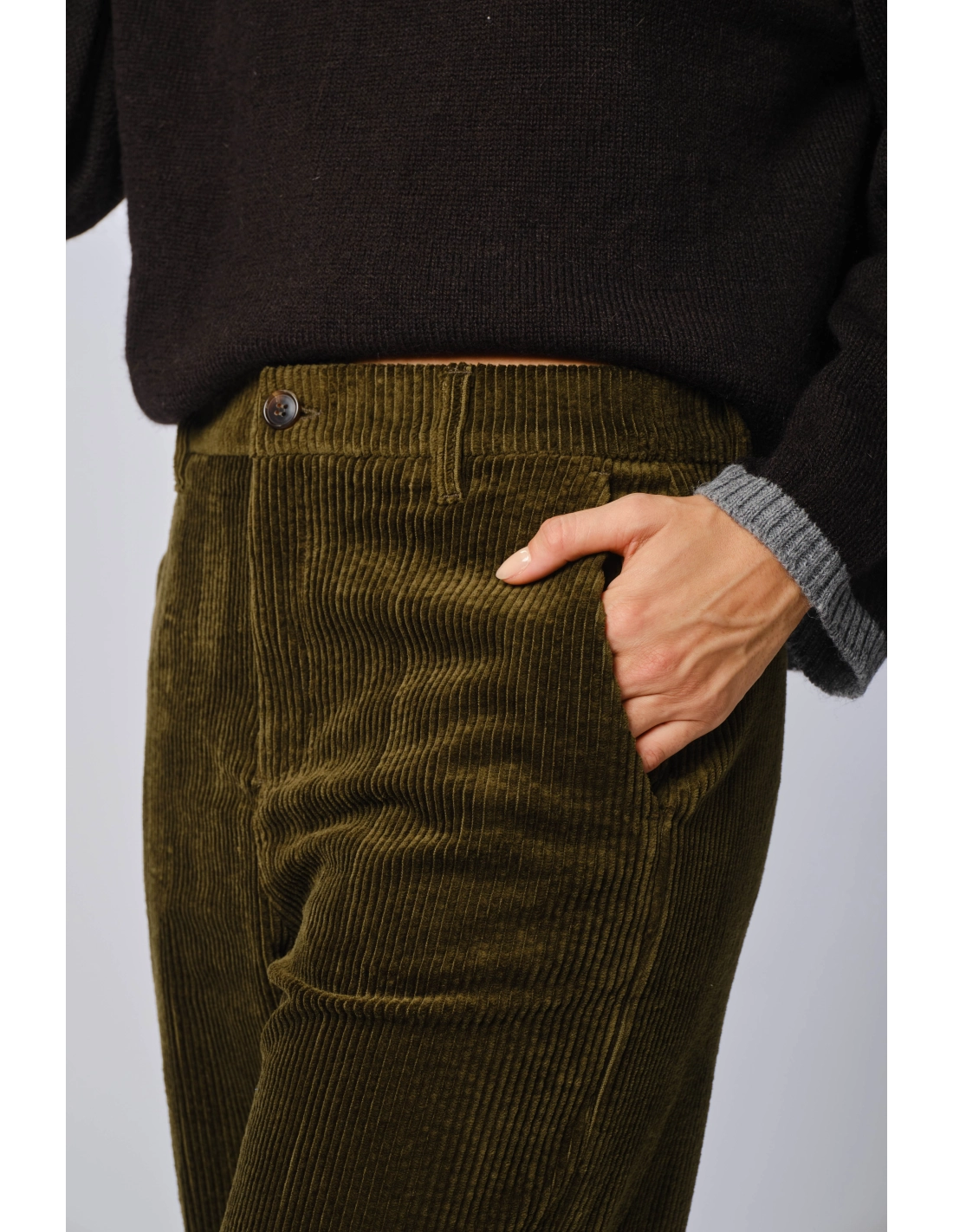 Pantalone palazzo velluto