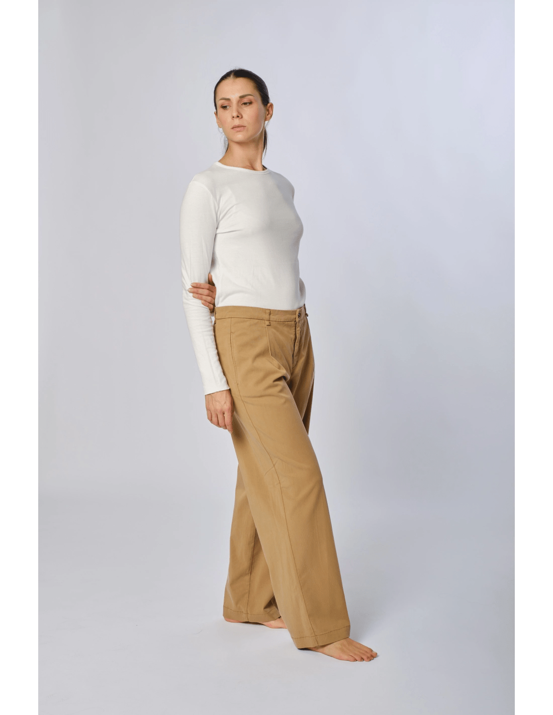Pantalone pence - MADAME VENICE - FW24 - P10 - TWILL - FOREST - XS