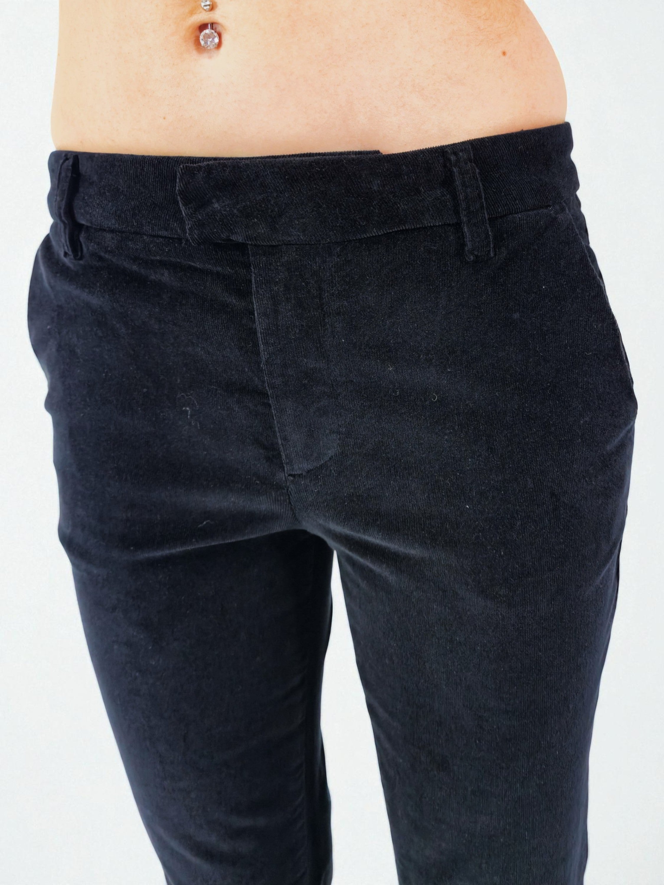 Pantalone zampa - MADAME VENICE - FW25 - PAYTON - VELVET 2000 - BLACK - XS