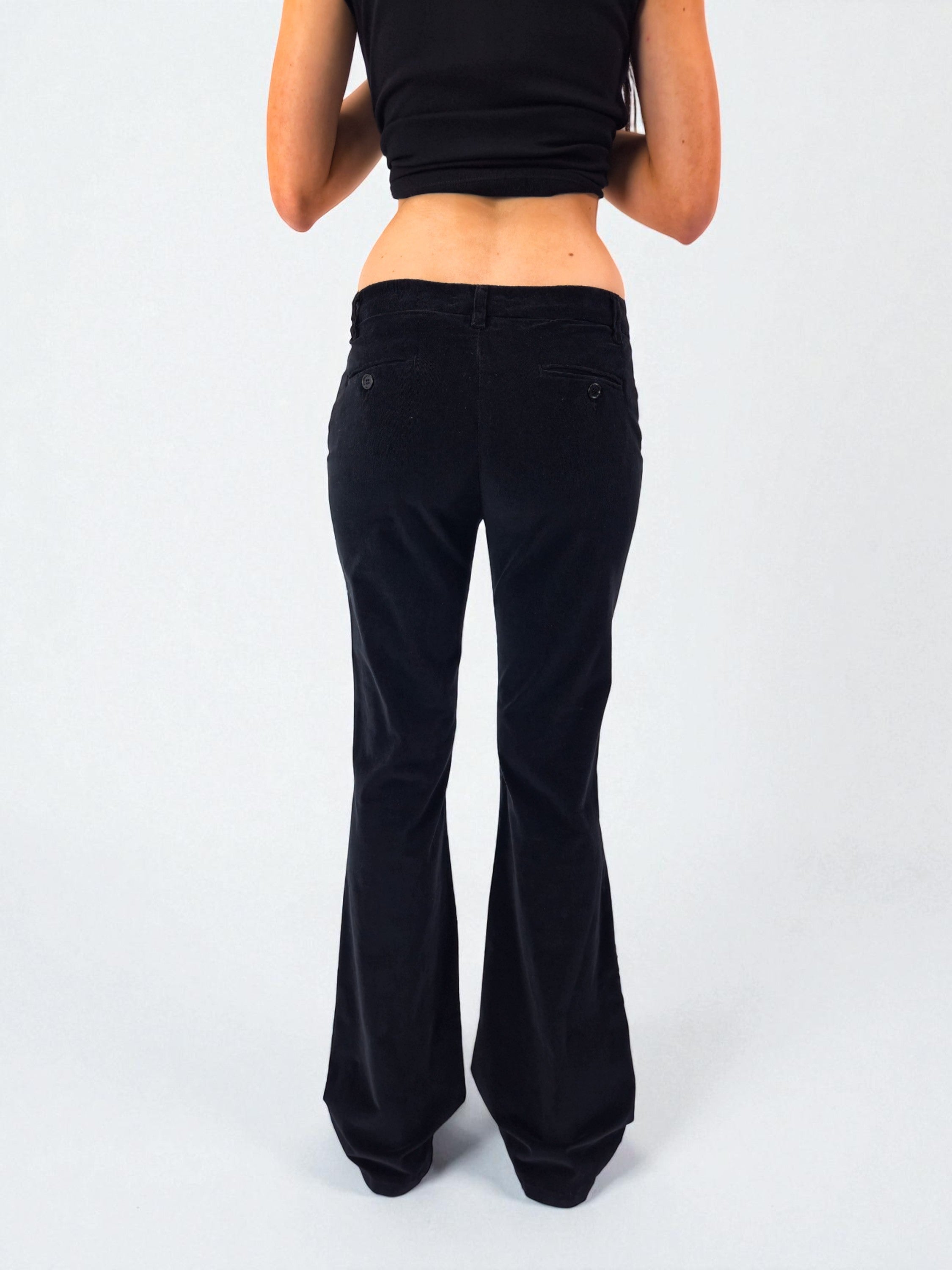 Pantalone zampa - MADAME VENICE - FW25 - PAYTON - VELVET 2000 - BLACK - XS